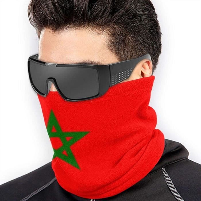 Écharpe drapeau national du Maroc, impression double face