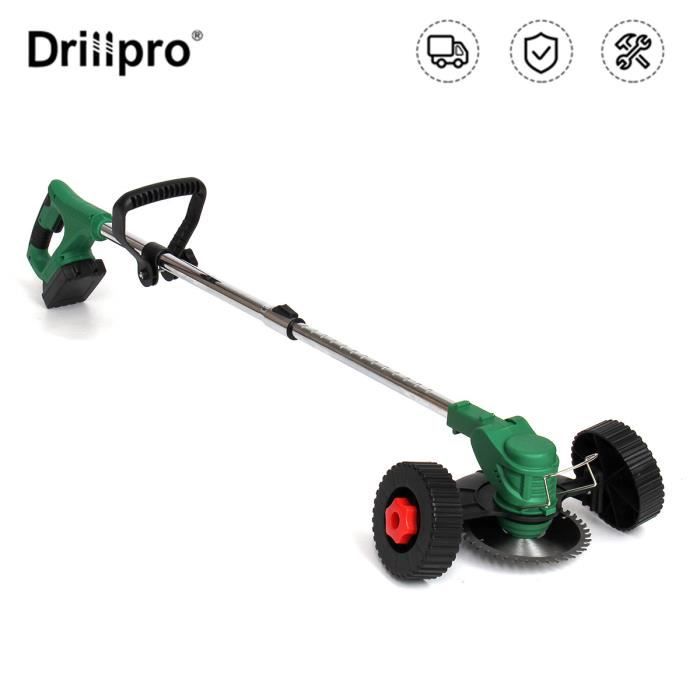 Débroussailleuse Sans Fil 21V - 2 Batteries 3.0Ah - 3 Lames Incluses - Tige Télescopique - Jardin