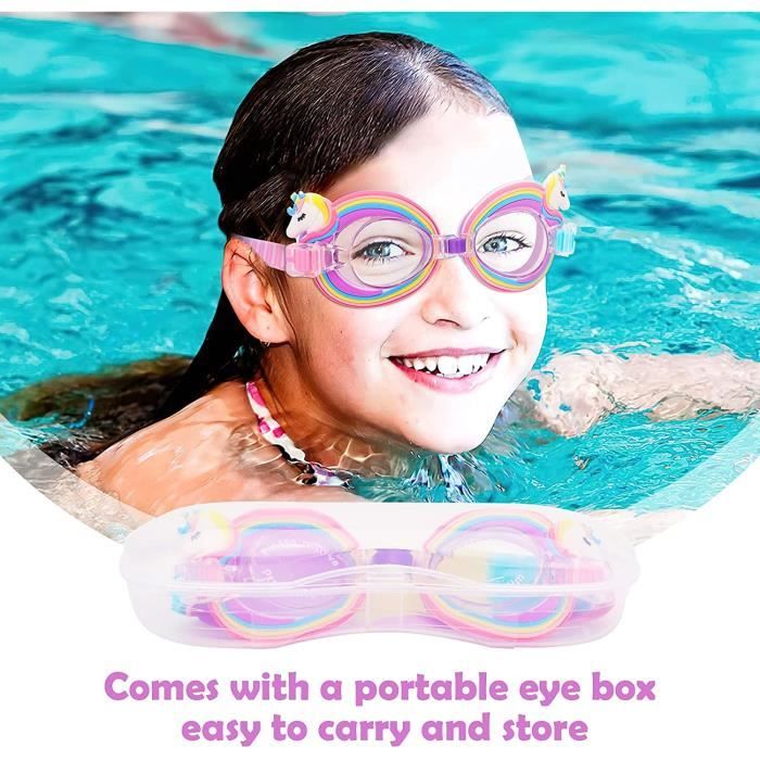 Lunette Piscine Enfant - Lunettes Natation pour Garçons Filles 4-12 ans,  Anti-buée Étanche Facile à Régler [224] - Cdiscount Sport