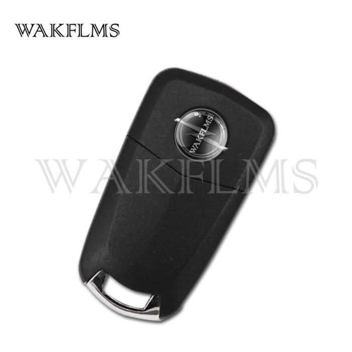 Coque Clé De Voiture SPTwj 2 Pièces Coque Pour Clé De Voiture 3 Boutons Télécommande Compatible Avec Opel Insignia Astra J Vauxhall Mokka Meriva Zafira Boîtier Clef De Remplacement Coque De Cle