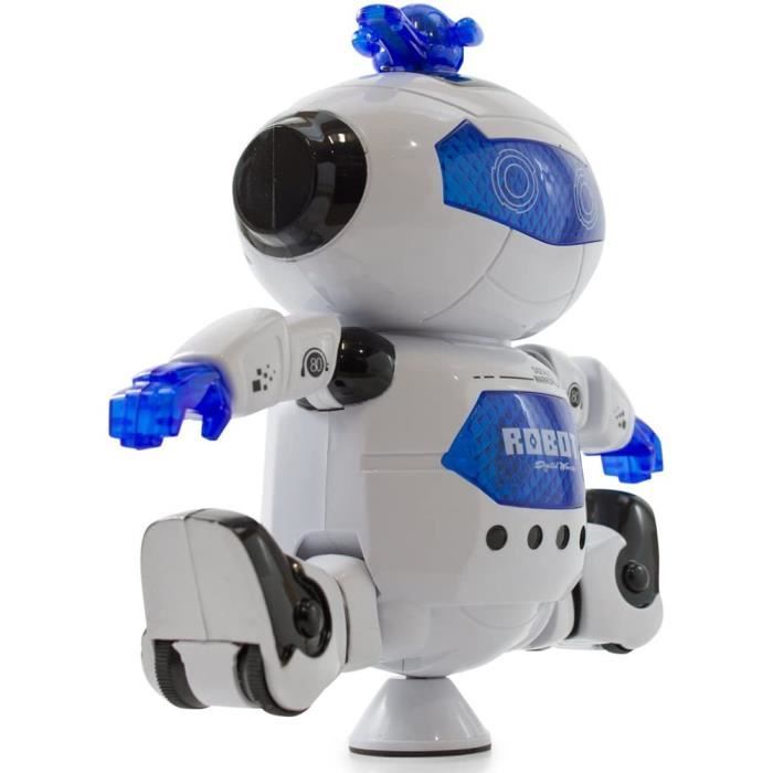 Robot Jouet Lumières et Sons Danse Joue et Illumine Robot Danseur Robott Marche avec Lumières Sons et Musique Robottino Jouet avec Mouvement Twist Dancing Pirouetta Gira 360° Musical