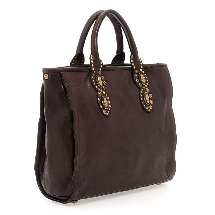 Campomaggi Sac main Cuir 30 cm moro tasko01739 tasko01740