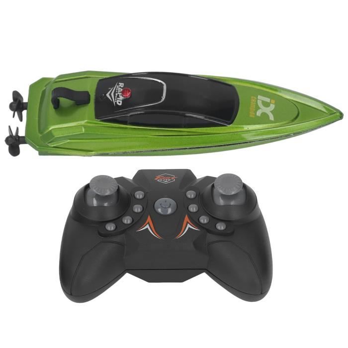 Bateau RC Simulé Télécommandé 2,4 GHz Bateau de Course Haute Vitesse Jouet de Piscine pour Enfants Bateau RC Simulé Télécommandé 2,4 GHz Bateau de Course Haute Vitesse Jouet de Piscine pour Enfants