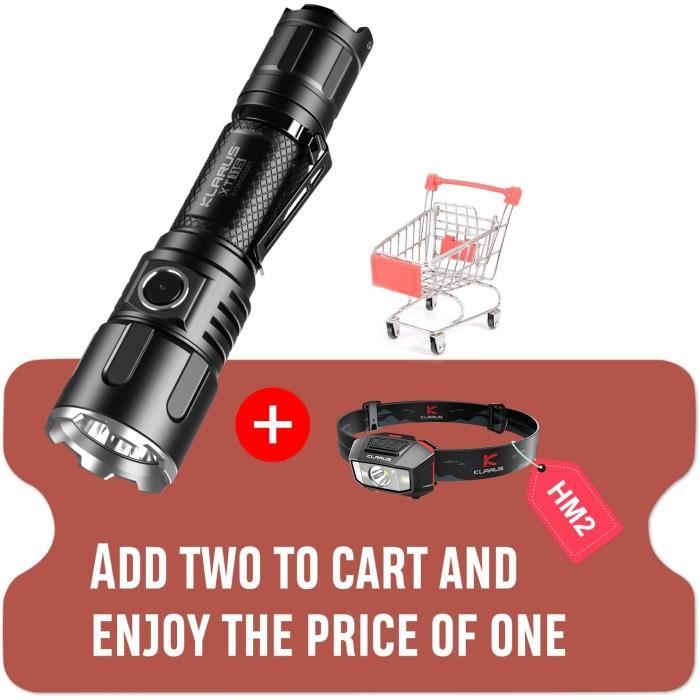 Lampe Torche Tactique RovyVon H3 Pro - Rechargeable, Double Interrupteur, 700 Lumens, Aluminium