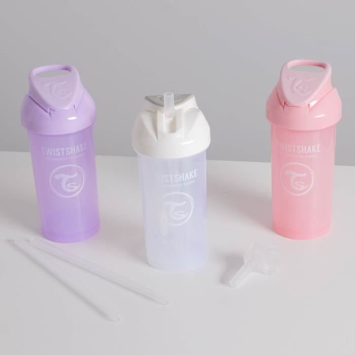 Twistshake Lot de tasses à bec pour bébé - 3 pcs - Gobelet entraînement -  Enfants - Biberons étanches - Sans BPA - 4m+ - Blanc gris - Cdiscount  Puériculture & Eveil bébé