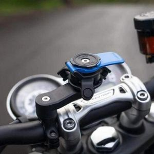 Support Moto Quad Lock Avec Amortisseur Vibrations - Coque MAG Pour IPhone 12/12 Pro - Fixation Guidon Ultra-sécurisée