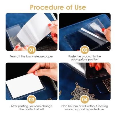 6 Porte-tickets De Stationnement Transparents Pour Pare-brise - Autocollants Sans Résidu - Universels