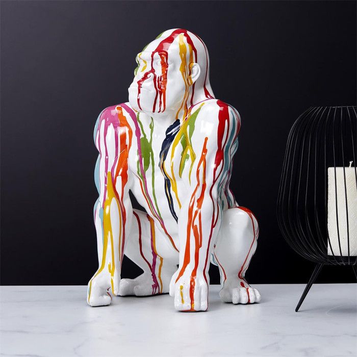 Statue Resine Multicolore