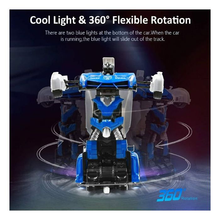 Voiture télécommandée 2 en 1 transformable en robot - SHOP-STORY - Rouge - Transformers - Pour Enfant - Jeux - Jouets