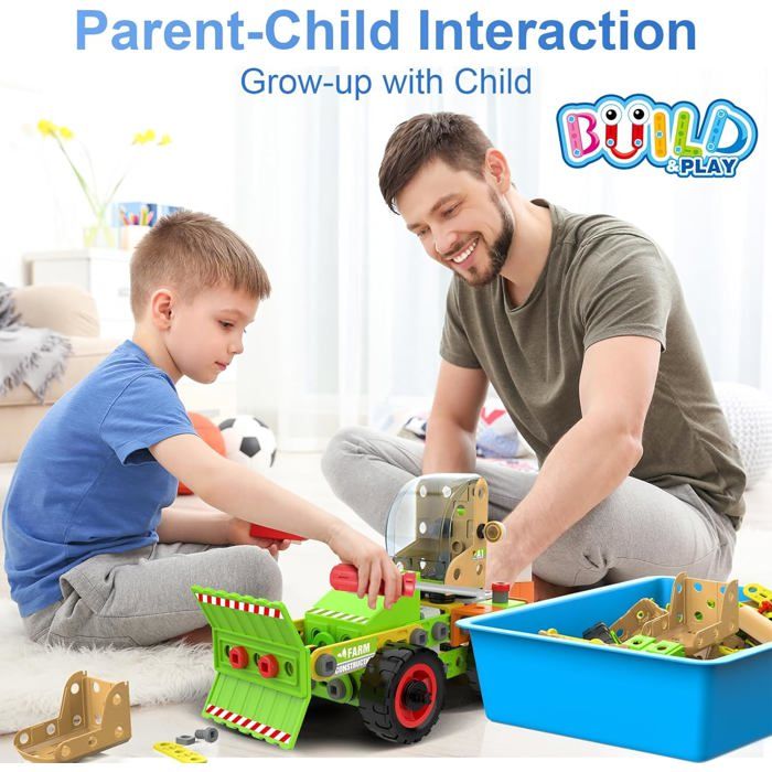 JunZheHub Ensemble de 12 Blocs de Construction pour Enfants, Jouet éducatif pour Développer La Motricité Fine des Enfants de 3 à 5 Ans. Blocs Cylind, Diamètre 2.5 Cm