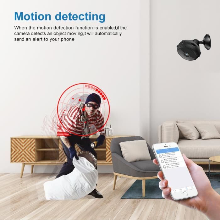 Norme de cam ra HC010 4K Mini cam ra de surveillance WiFi Ultra HD