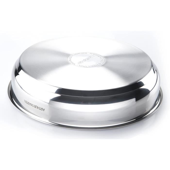 Set De Casseroles Inox Arthur Martin - 3 Casseroles Manche Amovible Induction