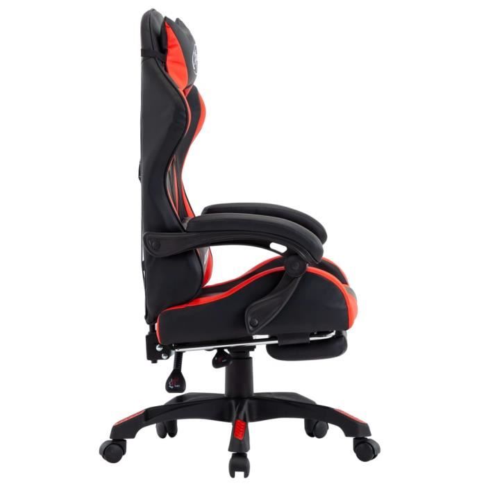 SWEET Fauteuil Gamer Noir Et Rouge,Chaise Gaming Pas Cher Rouge