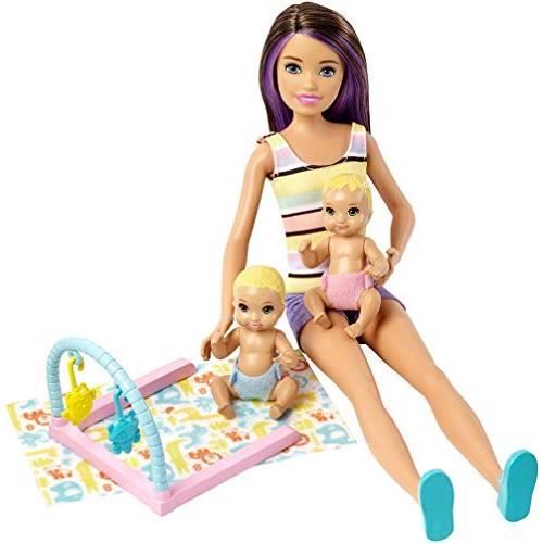 Barbie Skipper Babysitters Inc. Coffret avec poupée brune avec queue de cheval