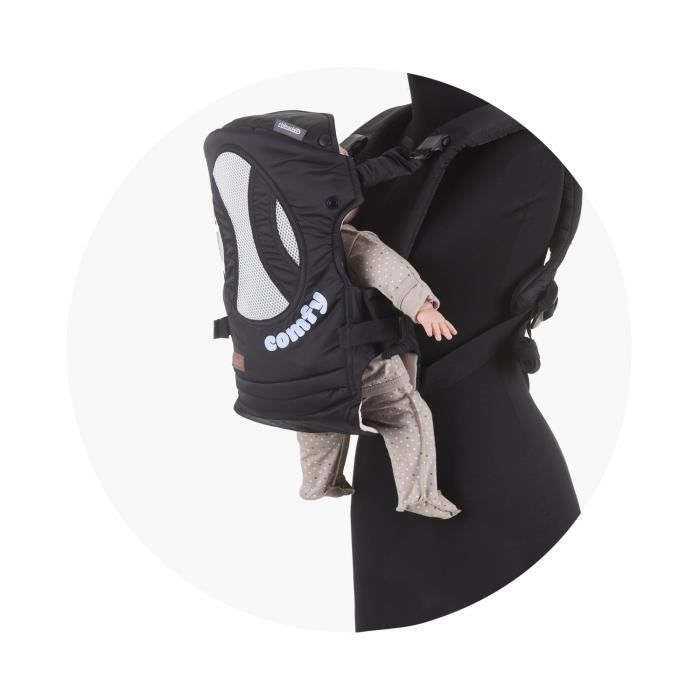 Porte bebe Comfy Chipolino ventral et dorsal jusqu a 9 kg de la naissance Bleu Cdiscount Puericulture Eveil bebe