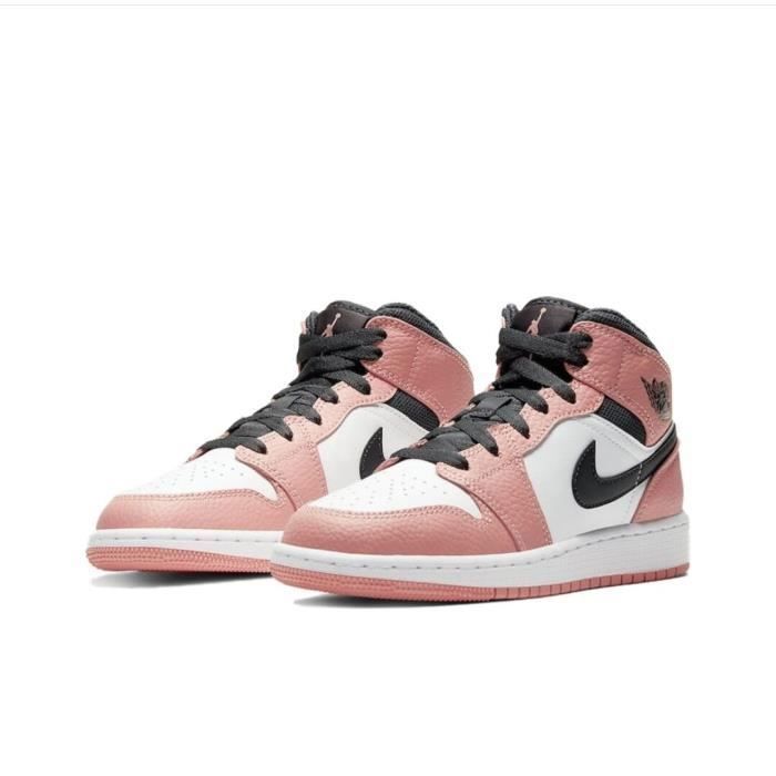Basket AIRr JORDANn 1 Femme et Homme Rose 555112 603 SOMEETPRO