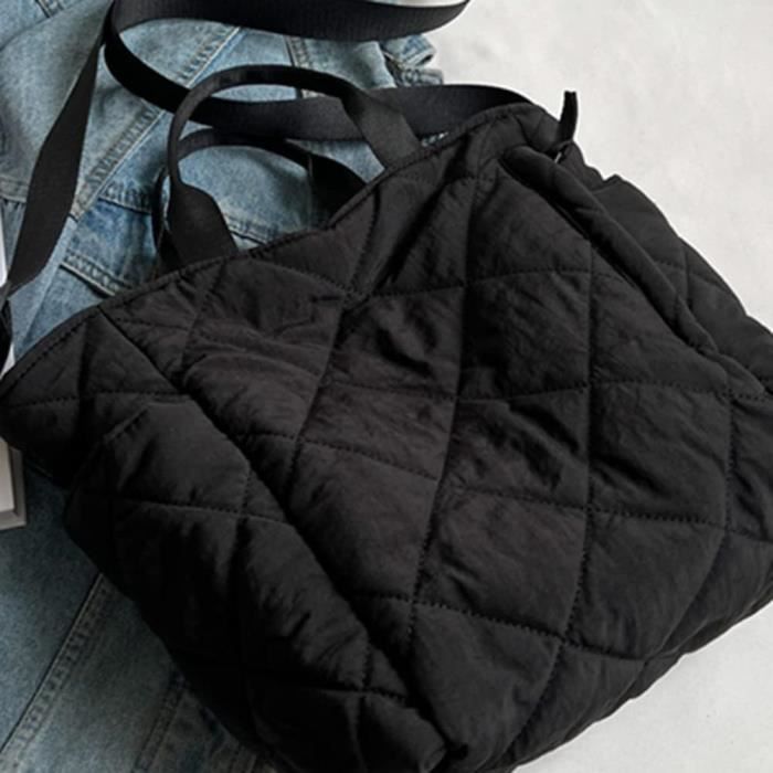 Sac bandoulière pour petit chien en velours noir