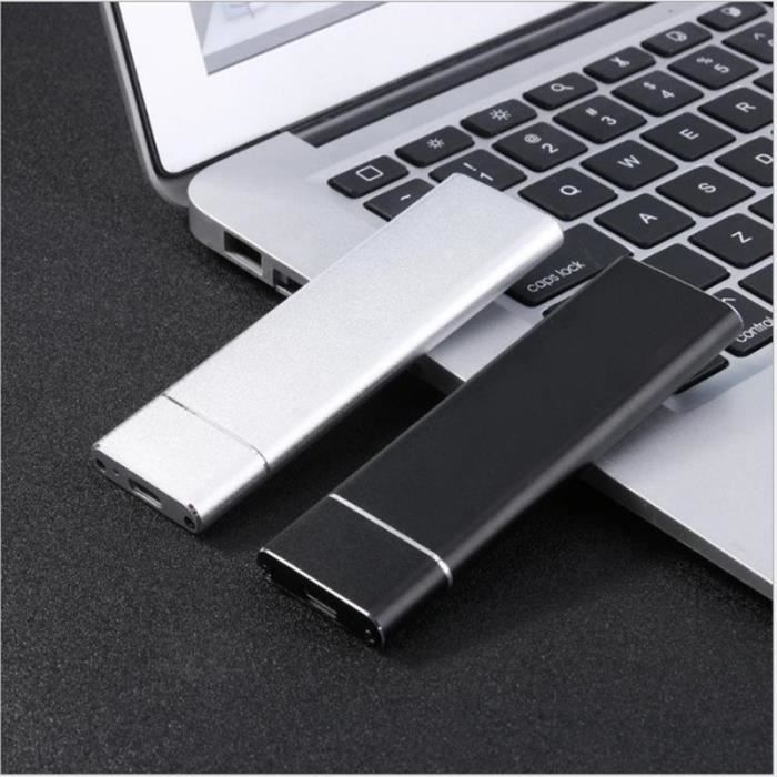 Disque SSD Externe Portable 4To - WOSHITE - Mini Taille - USB Type