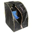 Kangfun-Boîte de sauna portable infrarouge - Spa à Domicile pour une Personne - Idéal pour la Désintoxication et la Perte de Poids (-3