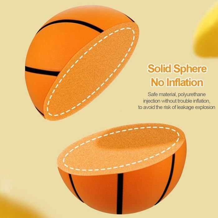 Silent Basketball Générique – Ballon Silencieux En Mousse Taille 7/5, Dribble Ultra-Silencieux Pour Intérieur – Entraînement Faible Bruit