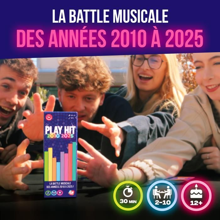 ATM Gaming Play Hit – Gioco Da Tavolo Musicale Con I Successi Dal 2010 Al 2025 – Quiz Per Feste E Famiglia, 2-10 Giocatori, Regalo Originale
