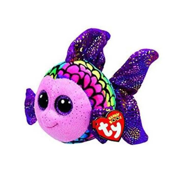 Coussin Peluche Poisson Truite Arc-en-Ciel – GABY – Modèle Réaliste – Neuf