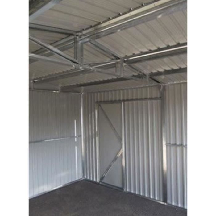 Habitat et Jardin Garage en métal Houston - 18,56 m² - Anthracite