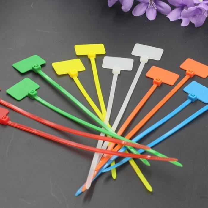 Lot De 70 Serre-câbles Avec étiquettes Marqueurs Autobloquants – 7 Couleurs Pour Organisation Facile
