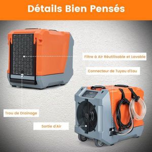 Tuyau D'évacuation Pour Climatiseur / Déshumidificateur / Machine à Laver - 3m, Flexible, Anti-goutte, Avec Collier - 4