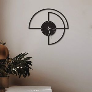 Horloge murale à quartz DUOKON - Hygromètre et thermomètre - Blanc