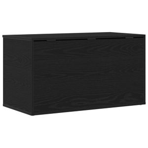 Ancien Coffre En Bois Et Cuir – Malle De Grenier 74x42x38 Cm