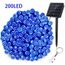 Guirlande Lumineuse Exterieur Solair 20m 200LED 8 Modes /Étanche Guirlande Guinguette Solaire Exterieure /Étanche Fil de Cuivre pour la D/écoration Chambre Jardin Patio Mariage Soir/ée F/ête No/ël