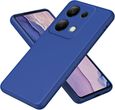 Coque pour Xiaomi Redmi Note 13 Pro 4G / Xiaomi Poco M6 Pro Liquid Silicone Case Épaissi avec Doublure en Microfibre - Bleu-0