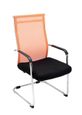 Chaise de bureau accoudoirs chrome