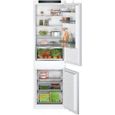 Réfrigérateur Combiné BOSCH KIN86VSE0 - Blanc - Intégrable - 260 Litres - Congélateur bas - Glace et eau-0