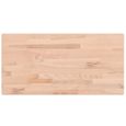 PLATEAU DE TABLE VENDU SEUL - BAO Dessus de table 100x50x1,5cm rectangulaire bois massif de hêtre - 7358244640555-0