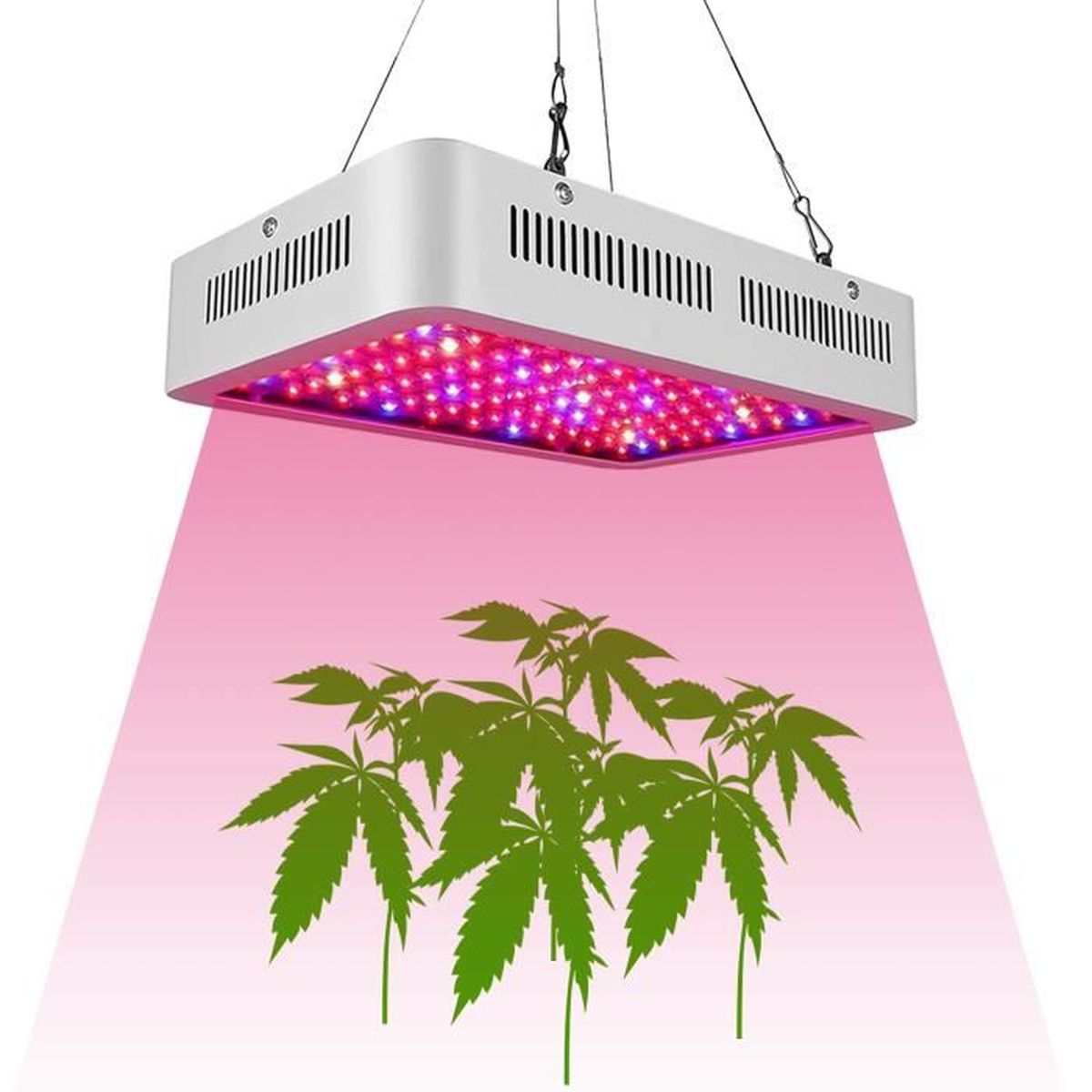 2pcs 1200w 120led Lampe Led De Culture Floraison Lampe Horticole