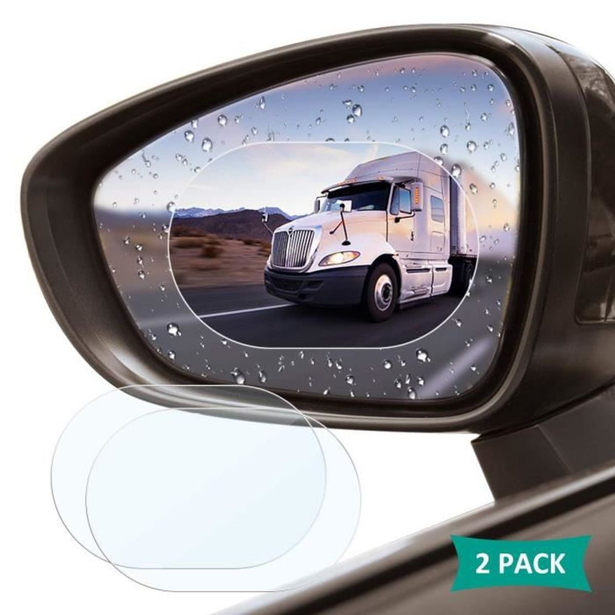 F-blue 1 Paire Car Rearview Mirror Window Film Transparent Anti Brouillard Anti-/éblouissement Film de Protection Anti-Pluie Autocollant de Voiture