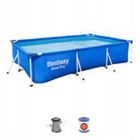 Piscine complète Bestway Steel Pro Rectangulaire Tubulaire 300x201x66 cm Bleu
