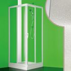 Cabine douche Venere Centrale FORTE 80x80cm en acrylique avec ouverture coulissante - Blanc