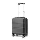 Kono Valise Cabine 45x20x35cm Valise de Voyage Trolley Rigide en ABS avec Bagages à Main à 4 roulettes et Serrure TSA, Gris