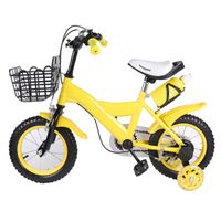 Vélo enfant 12" pour garçons et filles roues stabilisatrices avec roues stabilisatrices et panier