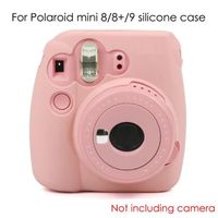 Rose - Sac de rangement coloré étuis d'appareil photo adapté pour Polaroid Instax Mini 8-8 + 9, housse de tra