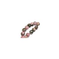 Fil de 95 perles rondes 4mm 4 mm en rhodonite rodonite rose