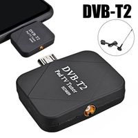 Récepteur-décodeur,Récepteur de télévision DVB-T2 Mini DVB-T2 numérique Tuner de télévision par Satellite Micro USB [F826903519]