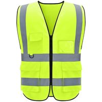 M - JAUNE - Gilet de sécurité réfléchissant, haute visibilité, gilet jaune sans manches, vêtements de travail
