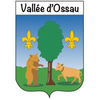 Autocollant blason Vallée Ossau béarn stickers adhésif Taille : 12 cm