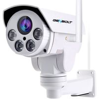 GENBOLT 5X Zoom Optique PTZ Caméra de Surveillance Extérieure WiFi,1080P Caméra IP Avec Suivi Automatique Humaine