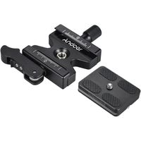 Andoer CL-50LS Pince Rapide à Levier 120 Mm – Compatible Arca-Swiss, Réglable 38-47 Mm, Niveau à Bulle – Pour Trépied & Monopode