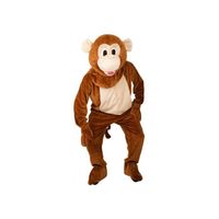 Costume Singe Adulte Complet Avec Capuche - Taille S à XXXL - Carnaval, Halloween, Déguisement Fun